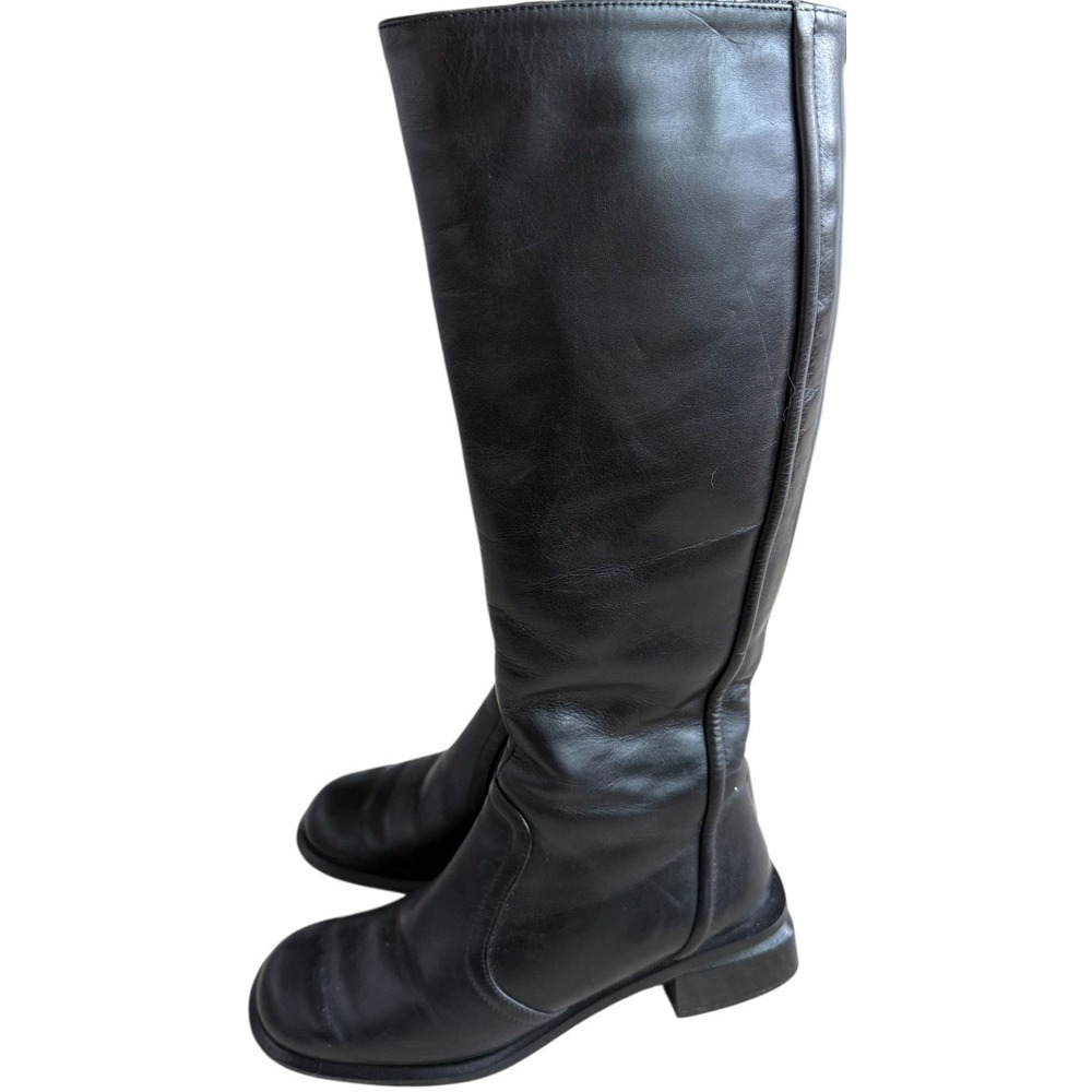 Bally Womens Italian Leather Knee High Boots Black US 6 M